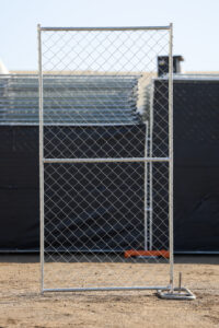 8 foot gate_temp fence