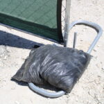 Stands temporary chain link fence (6)